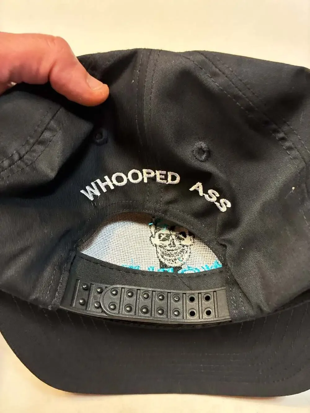 Vintage WWF Stone Cold Steve Austin World Champion Skull Snapback Hat